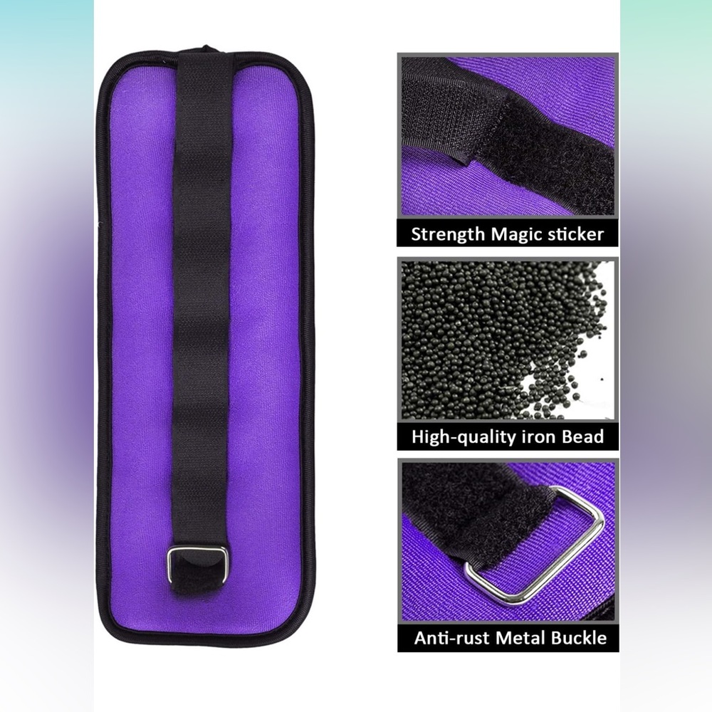 Ankle/Wrist Weights, Small Leg Arm Hand Cuff Weights for Women & Kids (2 total) - Picture 2 of 6